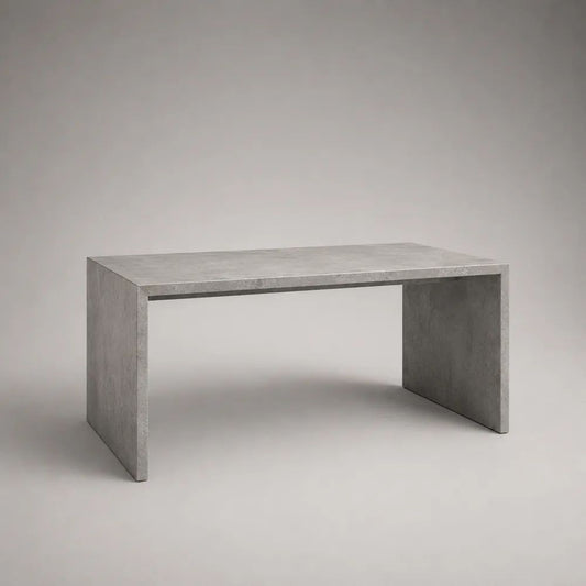 Esstisch 180 x 90 x 75 cm Grau Betonoptik Rechteckiger Tisch MDF Holzwerkstoff